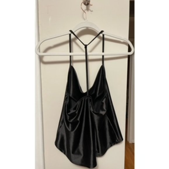 Wild Fable - Black Silk Top - Picture 2 of 3